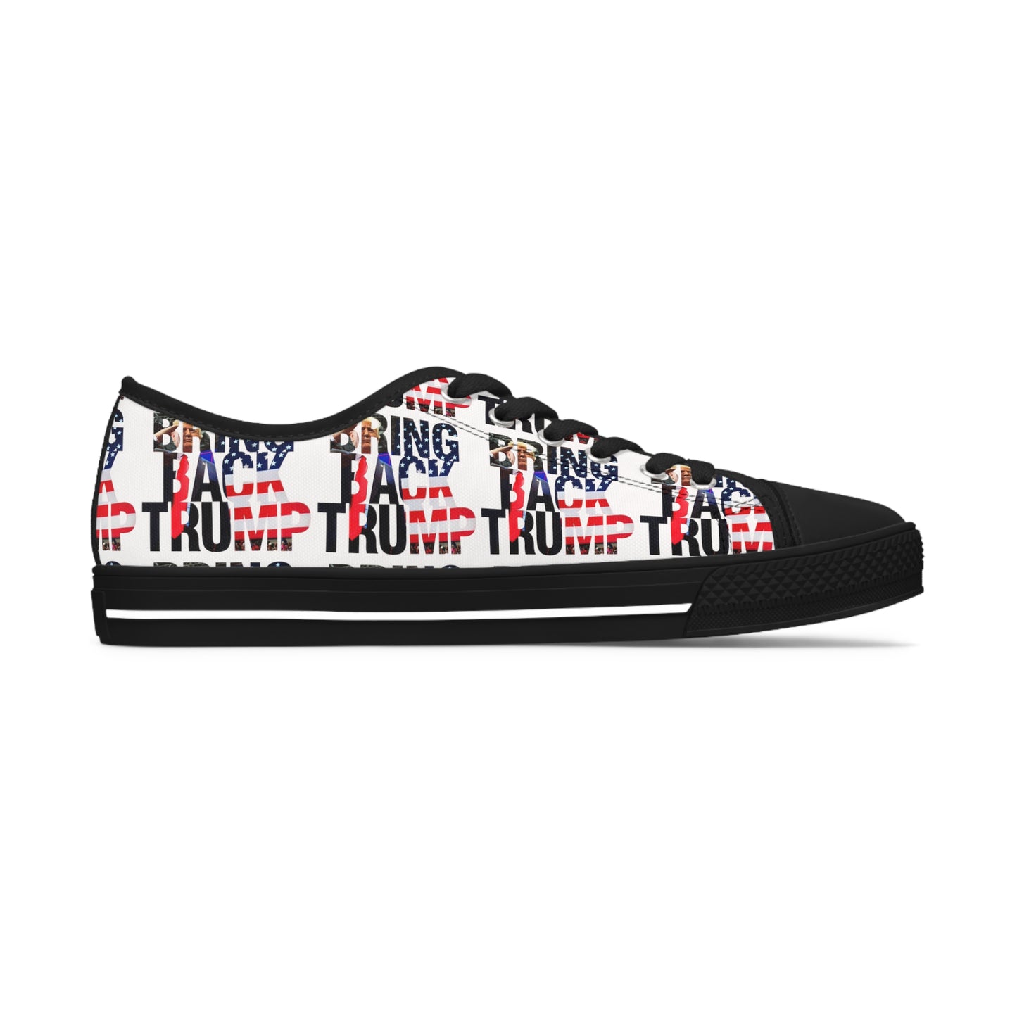 Bring Back Trump White MAGA All Over Print Women's Low Top Sneakers