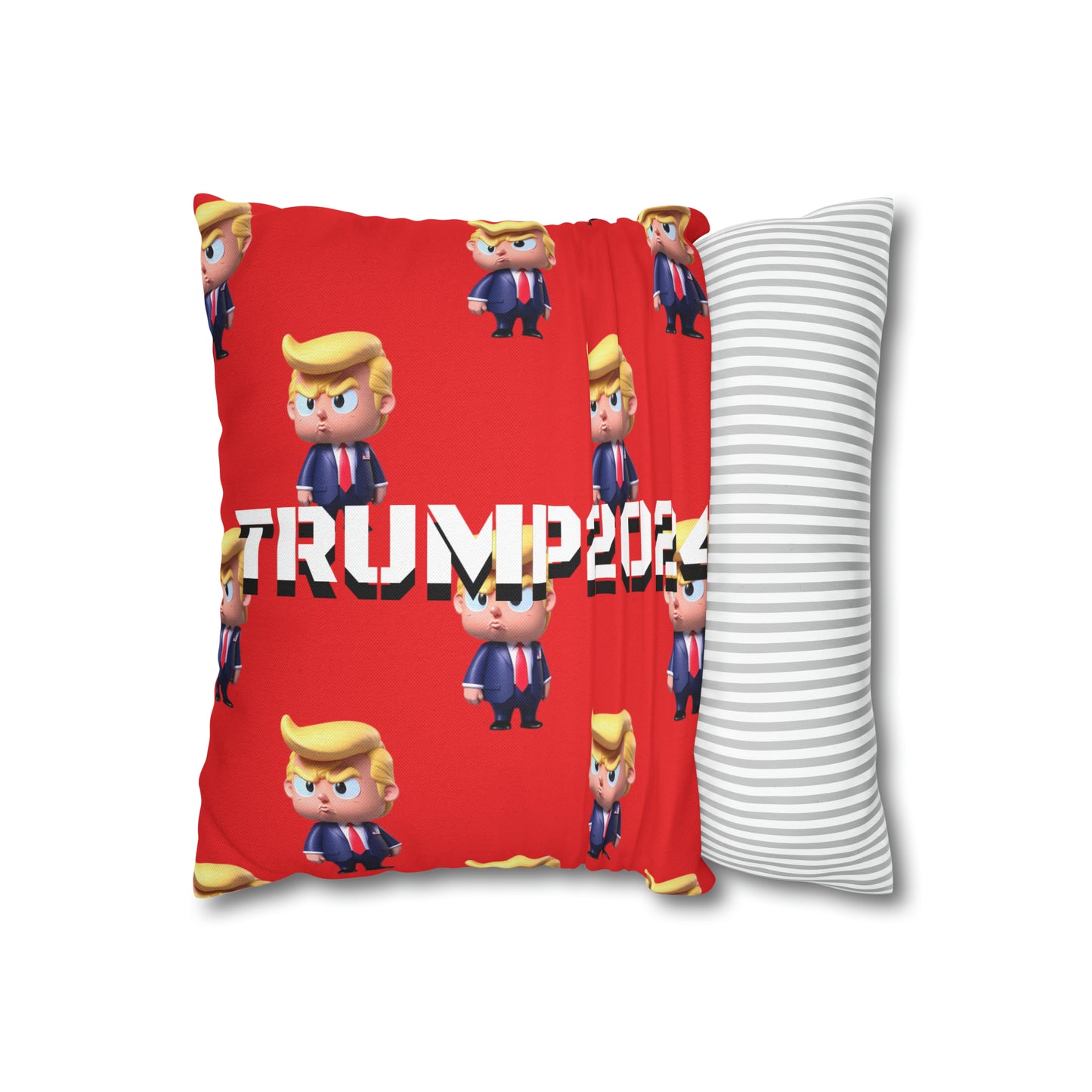 Little Trump 2024 Republican Red Soft Comfy Throw Pillow Case MAGA Gift