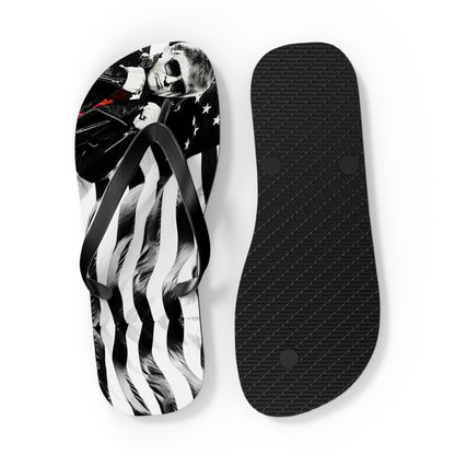 Cool Trump Leather jacket Comfy Summer Beach Unisex Flip Flops