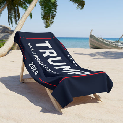 Trump Make America Great Again MAGA High Def Print Jumbo soft Beach Towel