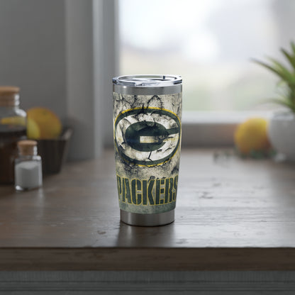 Green Bay Packers Helmet Concrete Logo Stainless Vagabond 20oz Tumbler