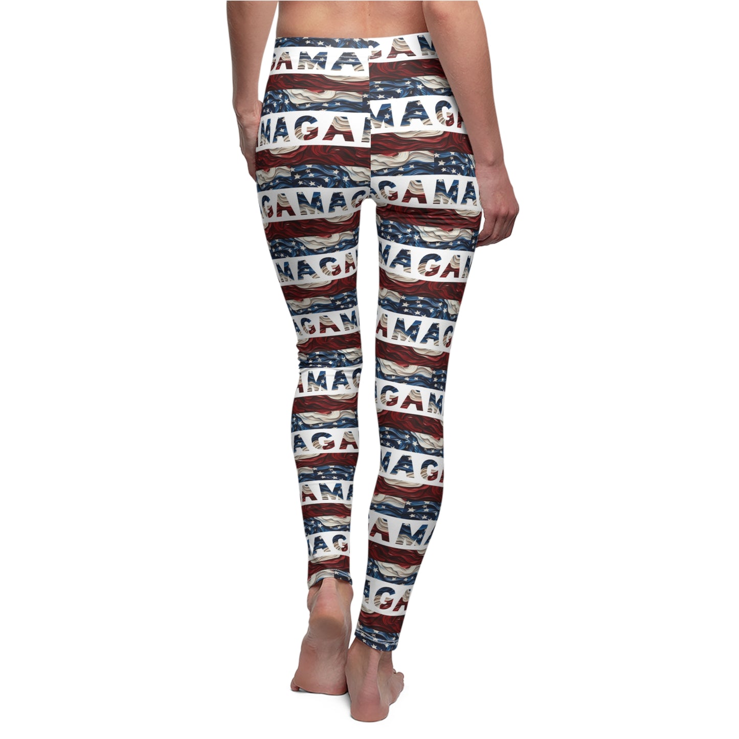 MAGA American Flag Women's Casual Leggings