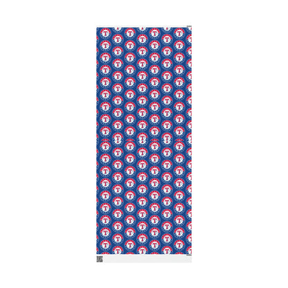 Texas Rangers Baseball MLB Birthday Gift Wrapping Paper Holiday