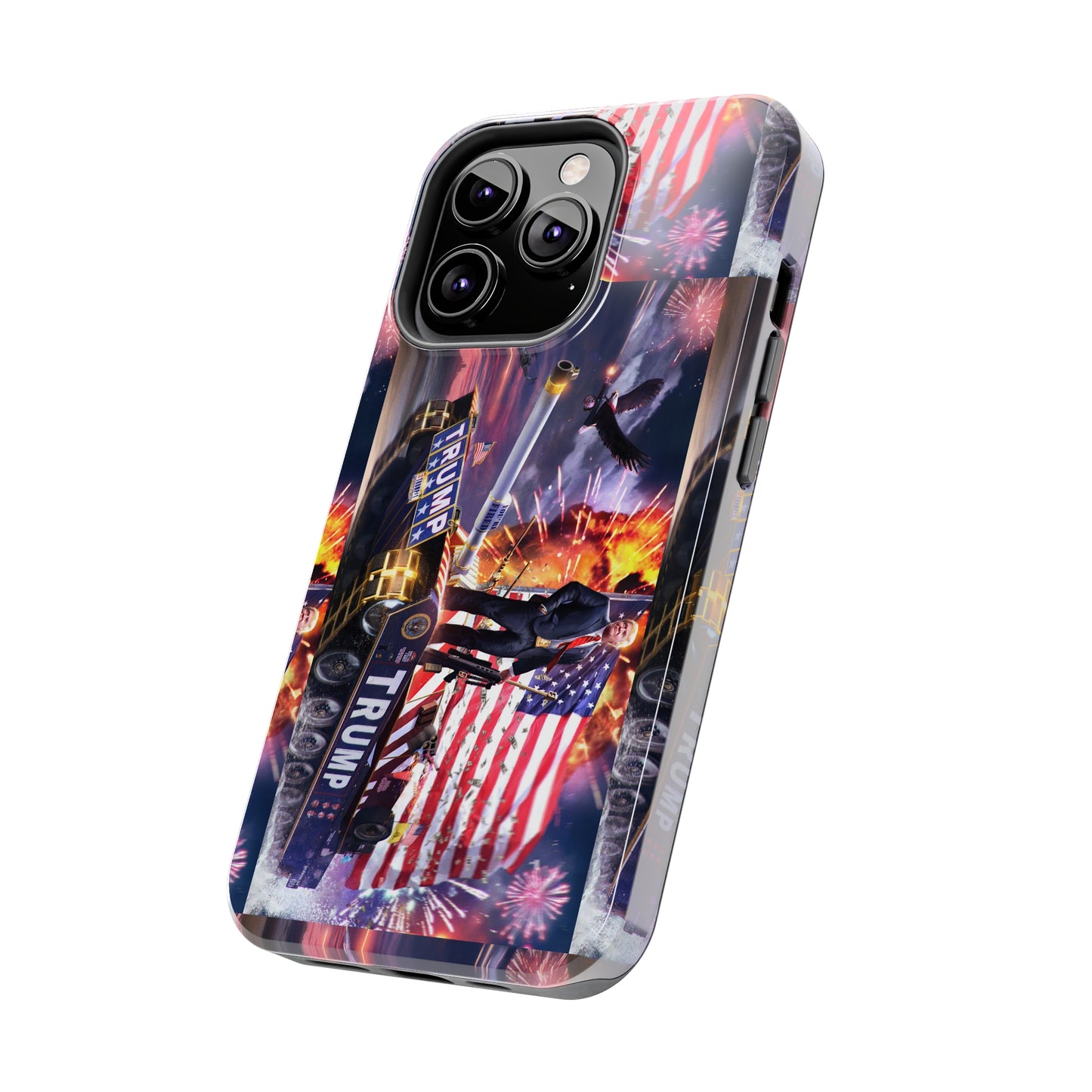 Trump Tank Murica F Yeah Apple iPhone Tough Phone Cases