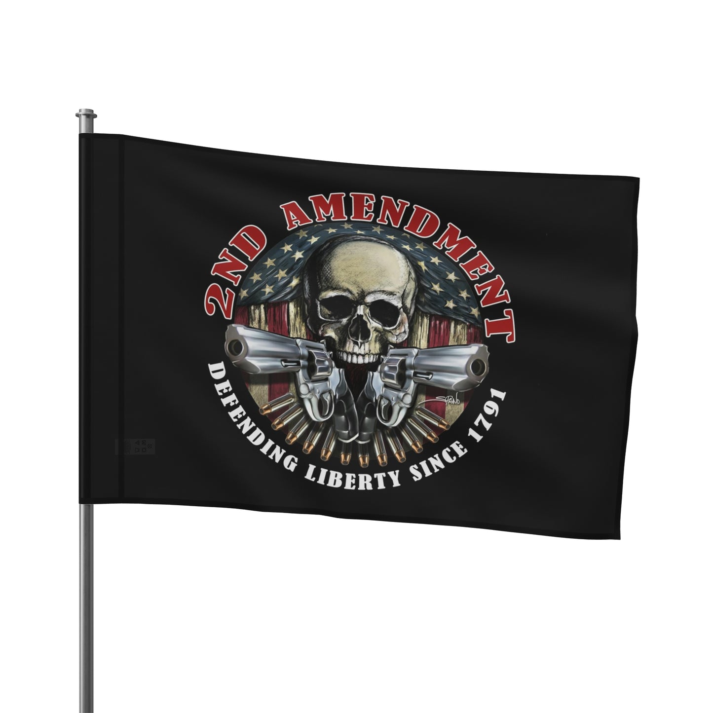 Defend our 2nd Amendment Rights 2A High Definition Print Outdoor indoor Flag