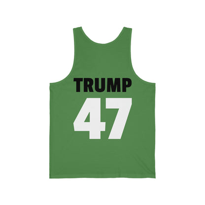 Trump 47 Präsident Hochwertiger Unisex-Sommer-Tanktop aus Jersey