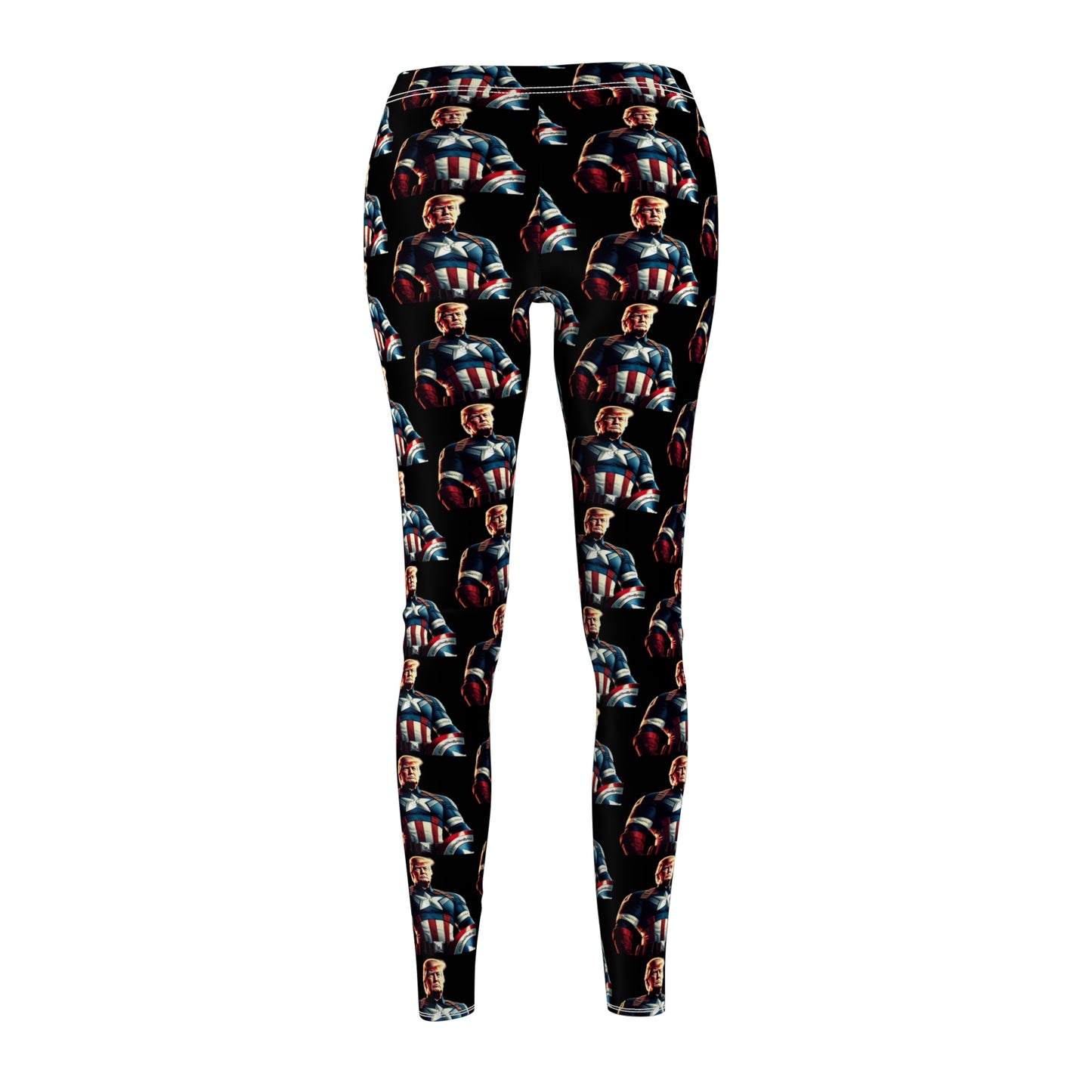 Captain Trump America Black Women's Casual Leggings
