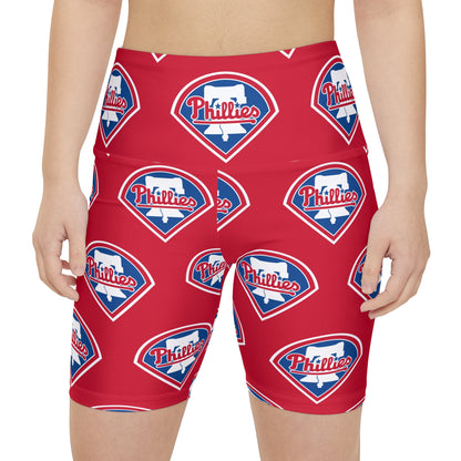 Philadelphia Phillies MLB Baseball Women's Workout Bike Comfy Shorts