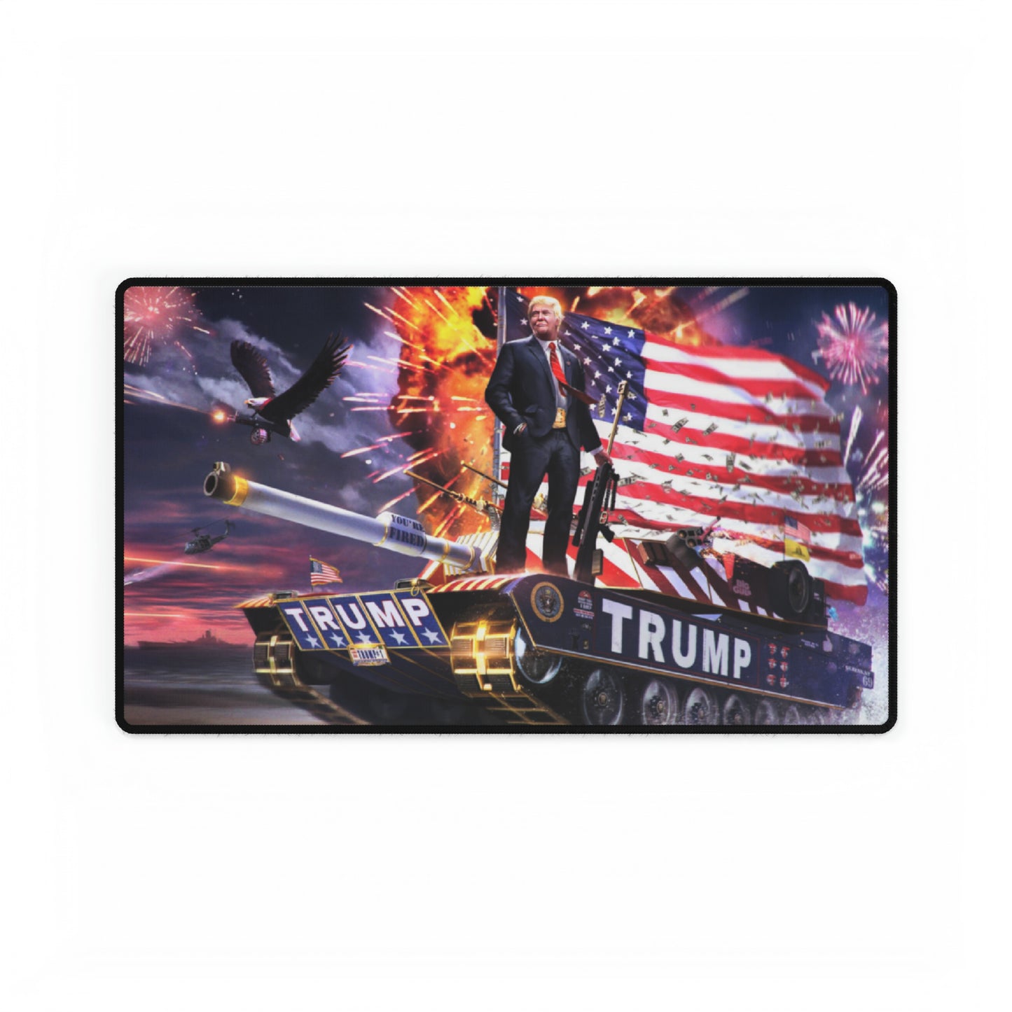 Donald Trump The Warrior Tank High Definition MAGA American Schreibtischmatten