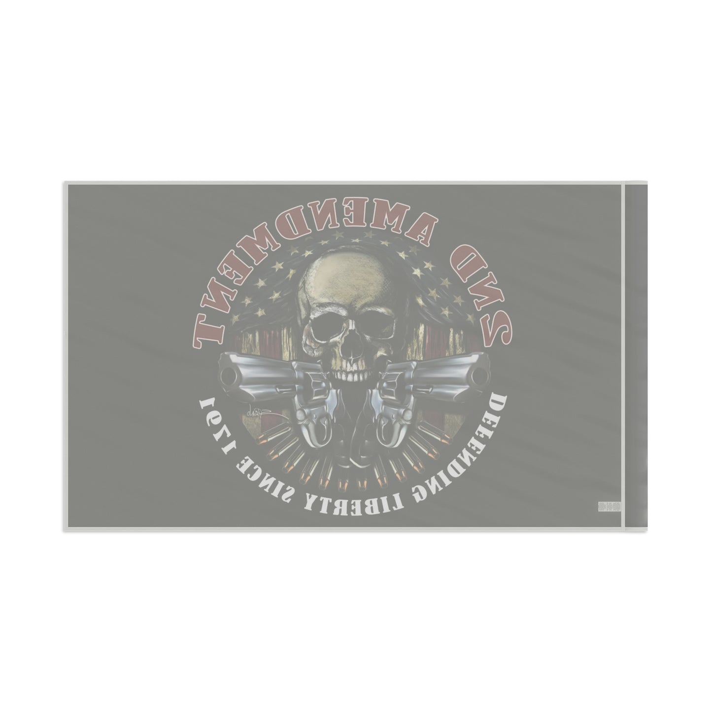 Defend our 2nd Amendment Rights 2A High Definition Print Outdoor indoor Flag