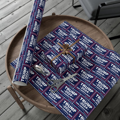 Trump Take America Back Christmas Wrapping gift Paper