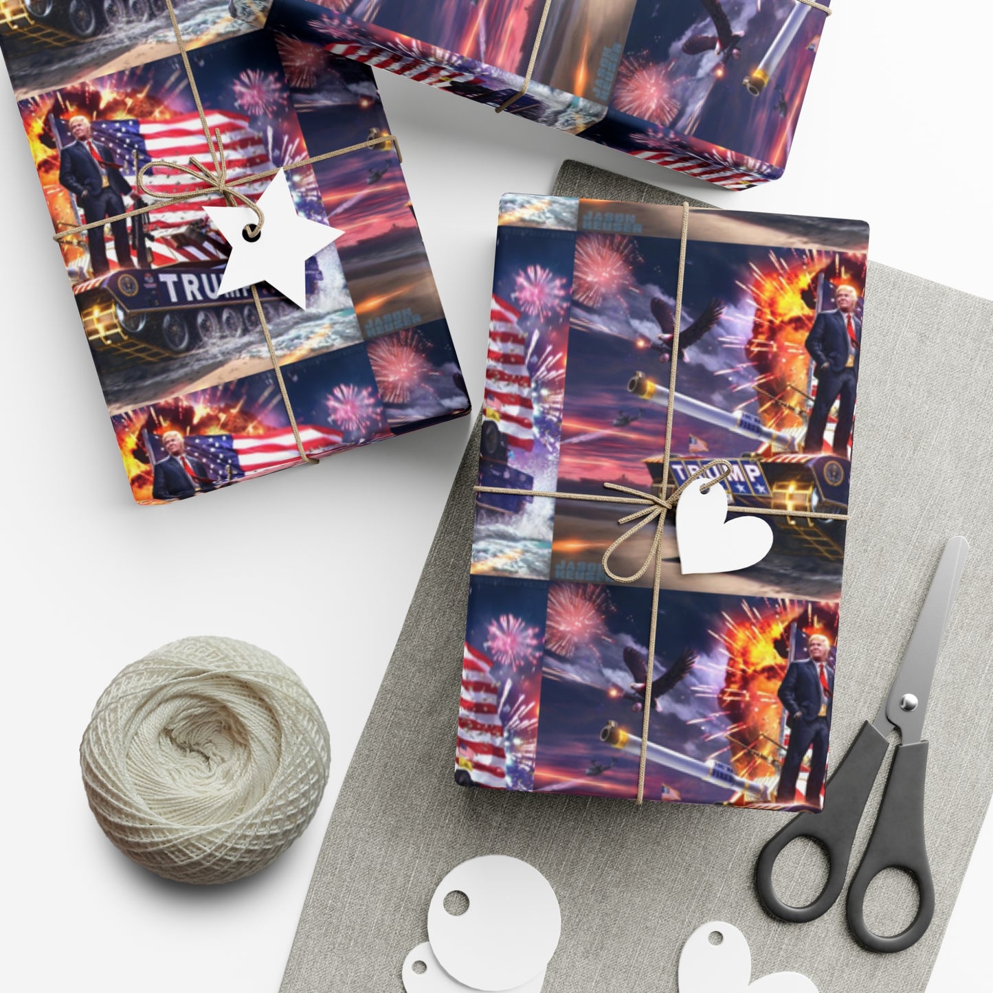 Trump the Warrior Christmas Wrapping Paper