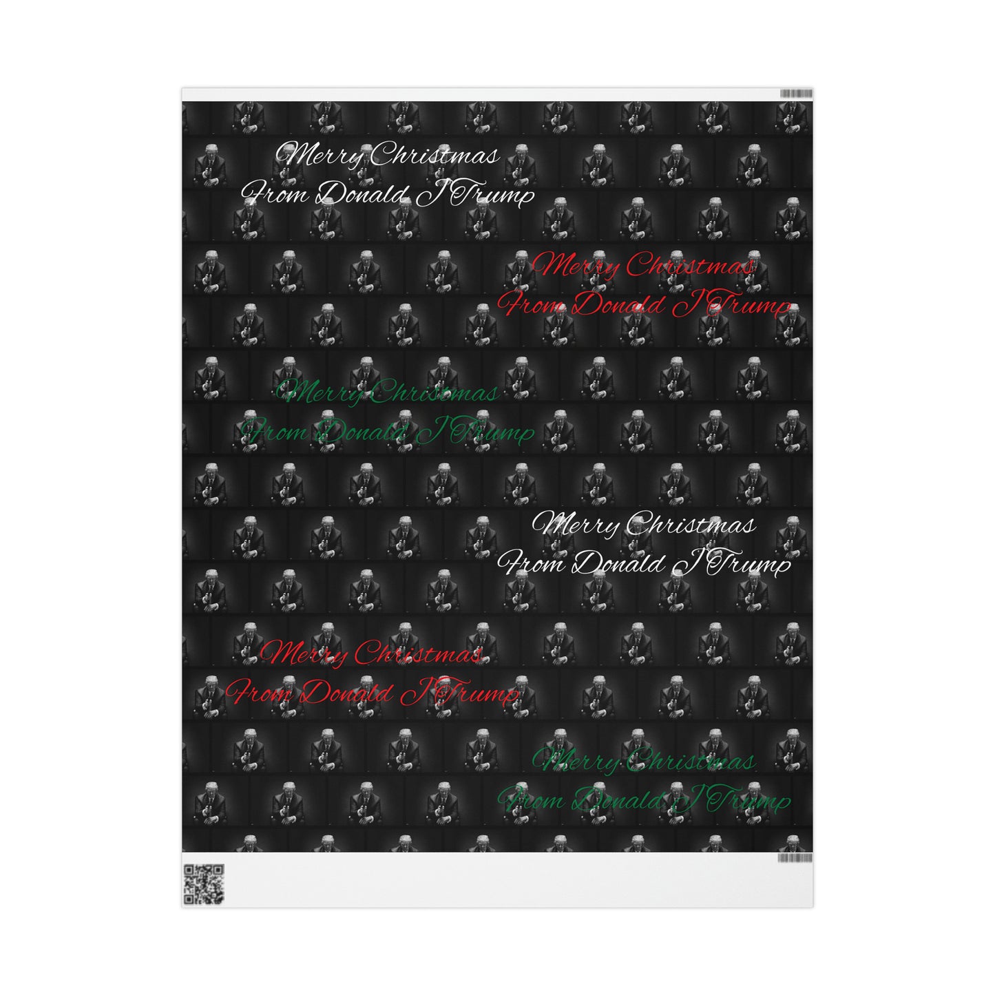 Merry Christmas From Donald J Trump Wrapping Paper