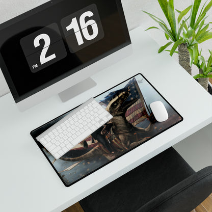 Ronald Reagan Machine Gun Raptor High Definition MAGA American Desk Mats