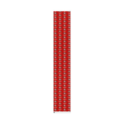 San Francisco 49ers Red NFL Football Birthday Gift Wrapping Papers Holiday