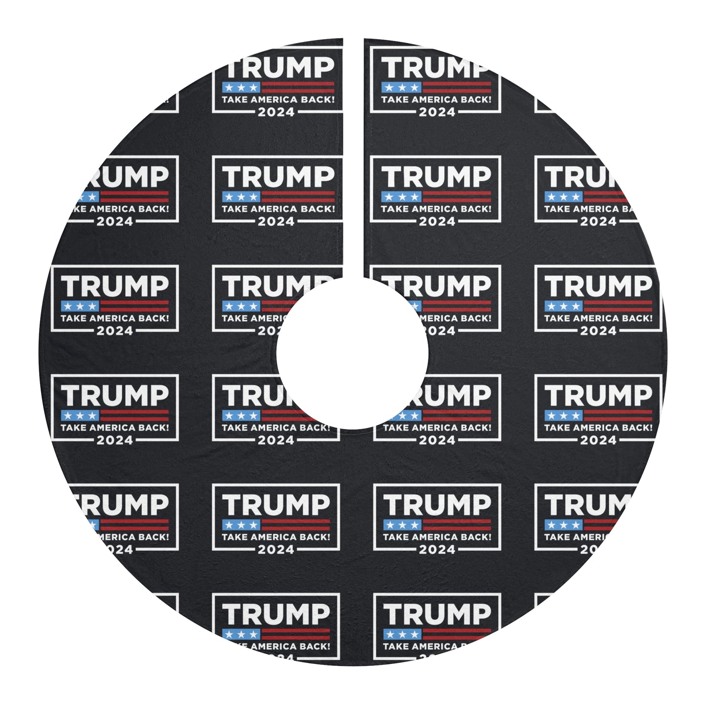 Trump Take America back MAGA soft and plush Holiday Tree Skirts