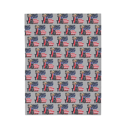 Trump MAGA Take America Back Fleece Warm Blanket