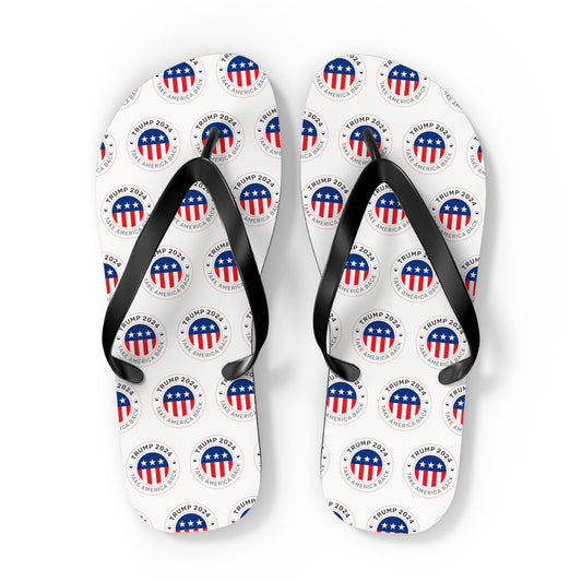 Take America Back MAGA Trump Comfy Summer Beach Unisex Flip Flops
