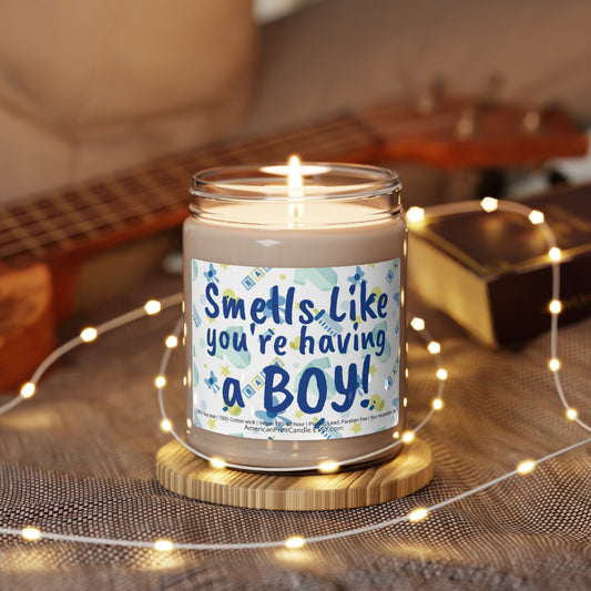 Smells like you're having a Boy Scented Soy Candle, 9oz