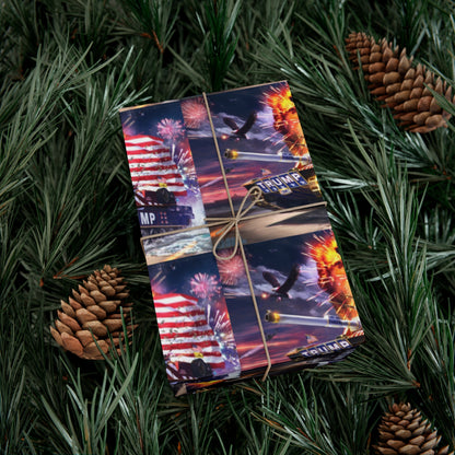 Trump the Warrior Christmas Wrapping Paper