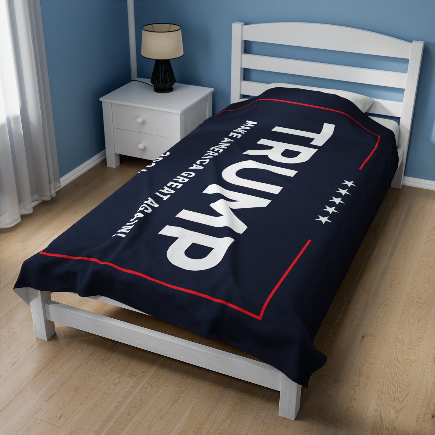 Trump MAGA Make America Great Again Velveteen Plush Blanket Mother's Father's Day Anniversary Gift Present