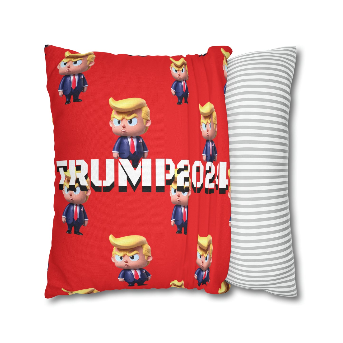 Little Trump 2024 Republican Red Soft Comfy Throw Pillow Case MAGA Gift