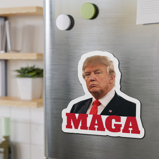 Donald Trump 2024 MAGA Heavy Duty Water Resistant Die-Cut Magnets