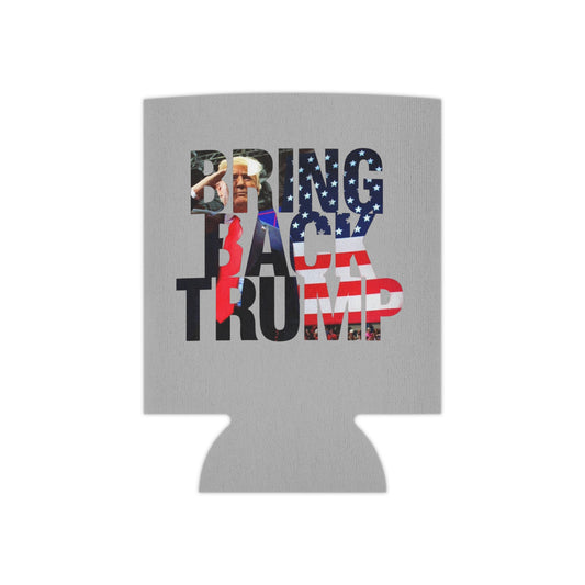 Bring Back Trump MAGA Gray Can Cooler Coozie 2 sizes