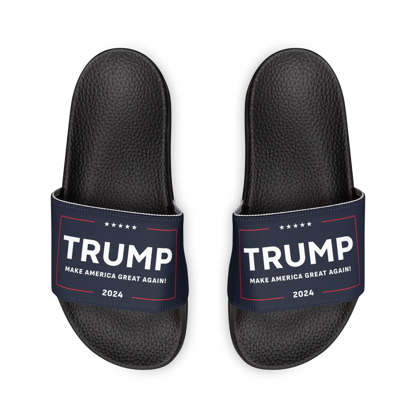 Women's Trump Make America Great Again Comfy PU Slide Sandals