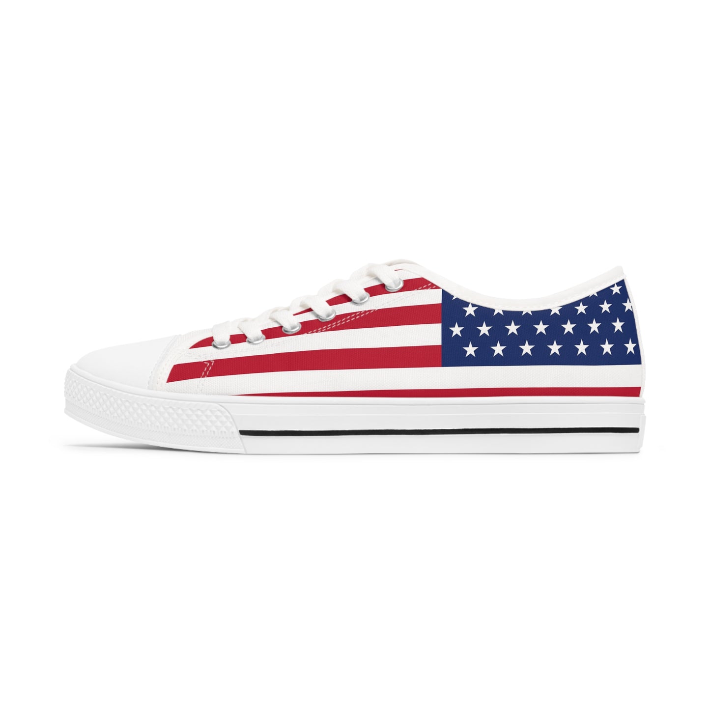 Trump American Flag 2024 All Over Print Women's Low Top Sneakers