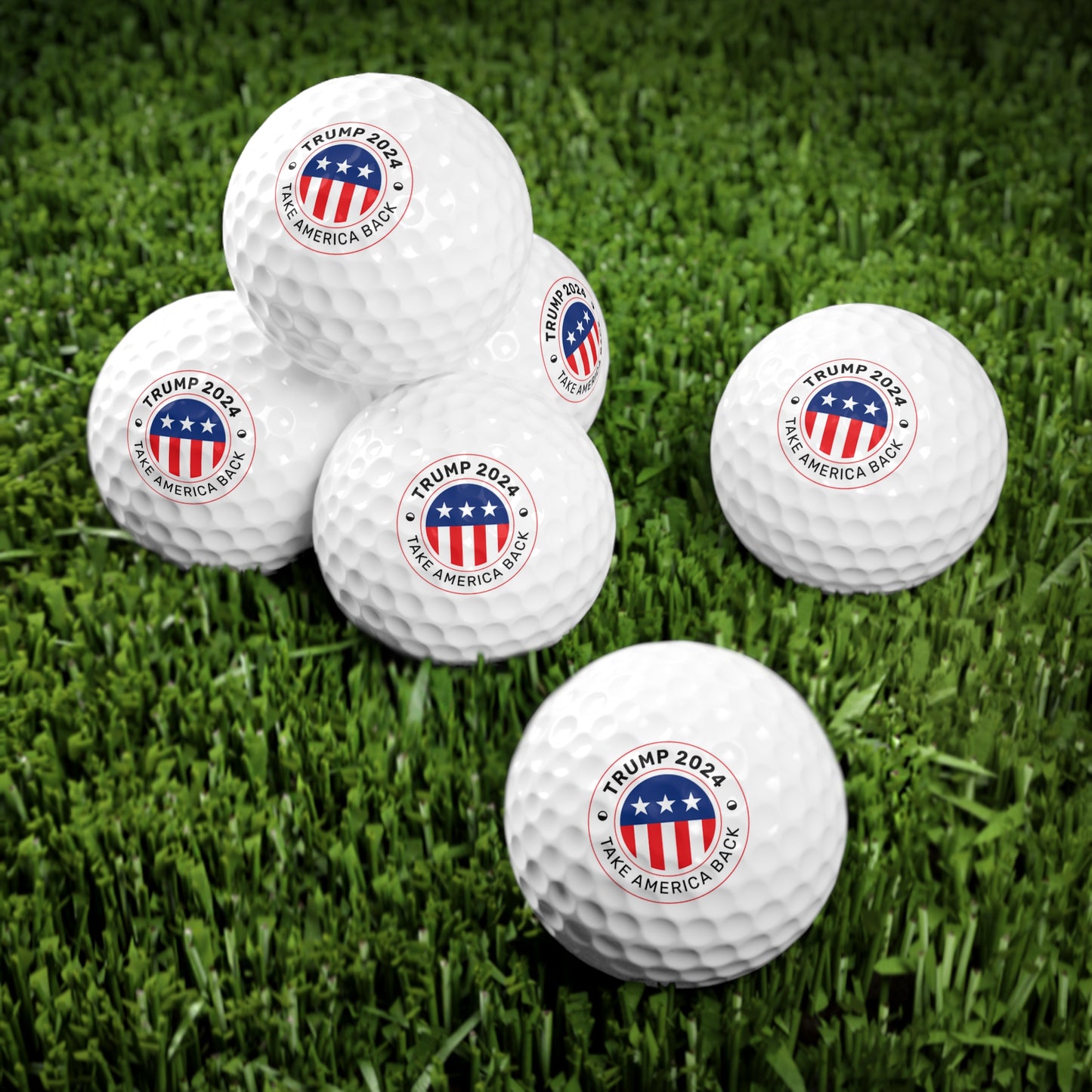 Trump 2024 Take America Back High Quality Golf Balls, 6pcs