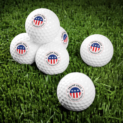 Trump 2024 Take America Back High Quality Golf Balls, 6pcs