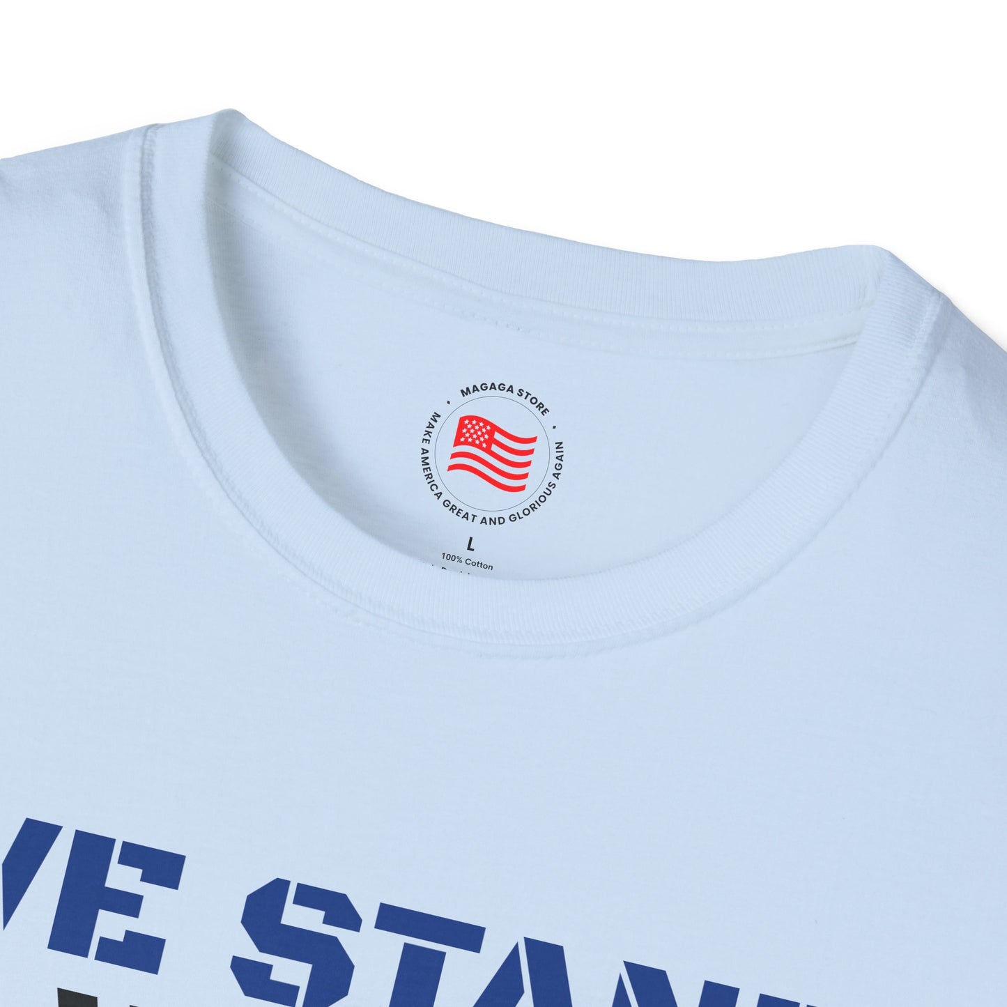 We Stand With Texas Flag Trump 2024 Unisex Softstyle T-Shirt MAGA