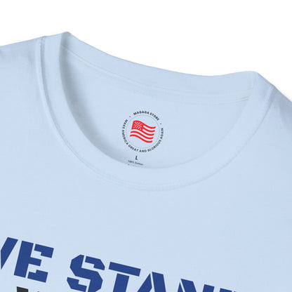 We Stand With Texas Flag Trump 2024 Unisex Softstyle T-Shirt MAGA