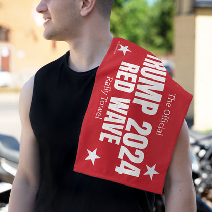The OFFICIAL Trump 2024 Red Wave Rally Towel MAGA Over 10000 sold