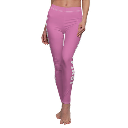 America First Light Pink Women's Casual Leggings Trump MAGA