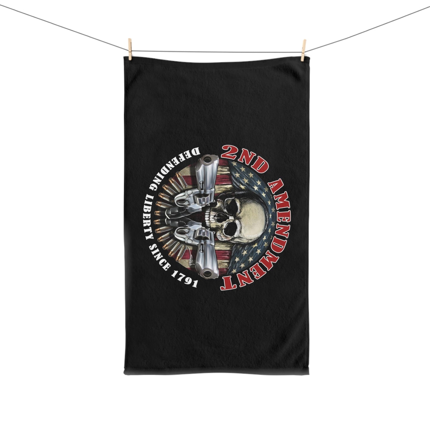 2nd Amendment 2A Gun Kitchen Bathroom Soft Hand Towel
