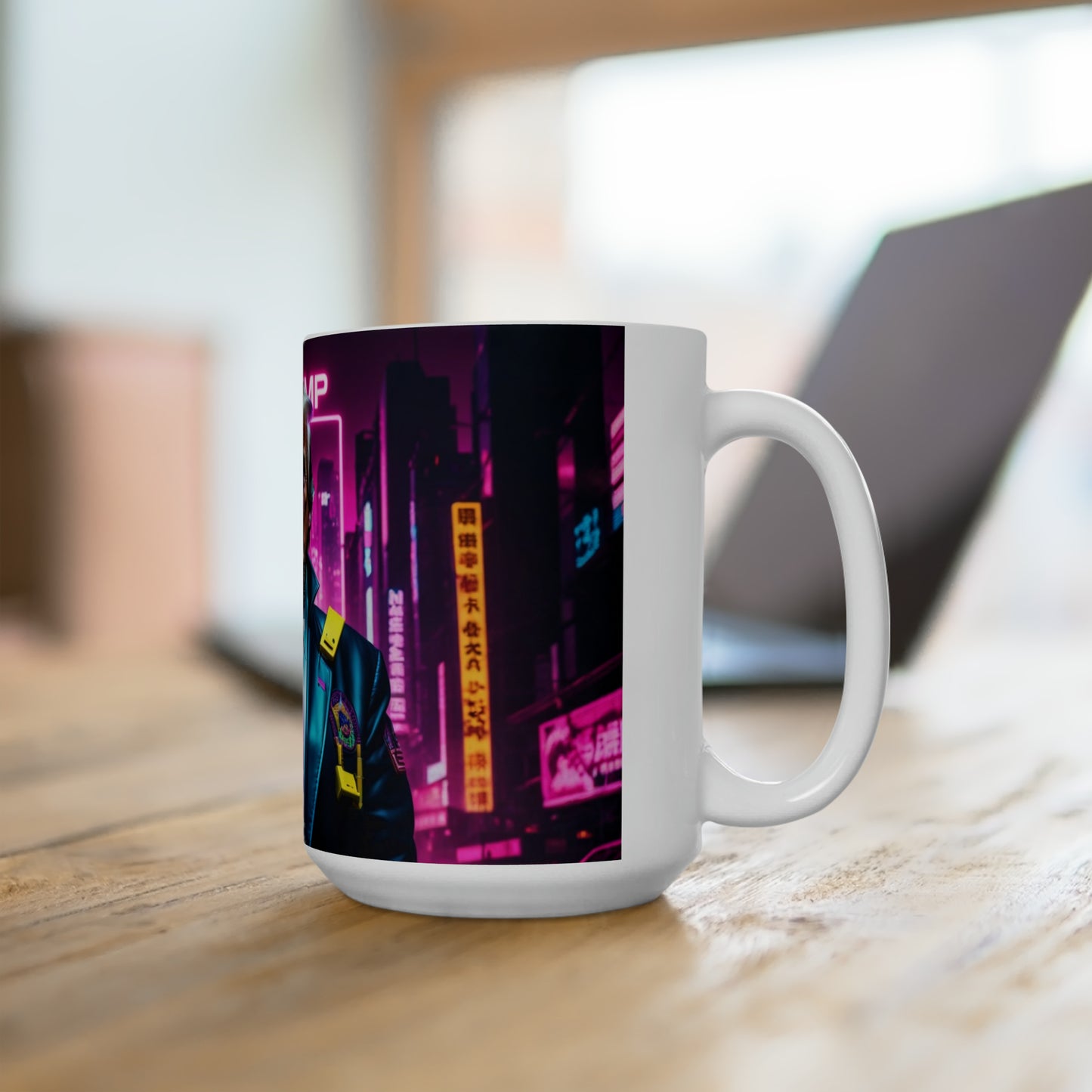 Donald Trump Cyberpunk style 5 Jumbo Coffee Mug 15oz