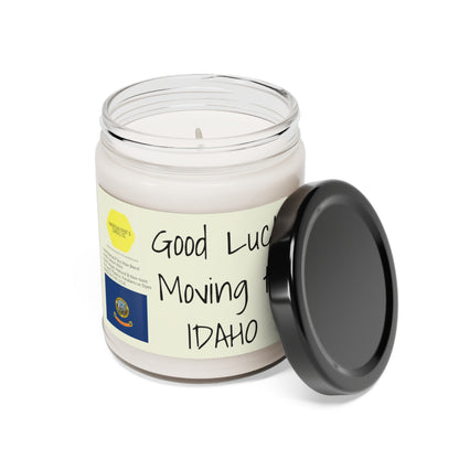 Good Luck moving to Idaho scented Soy Candle, 9oz