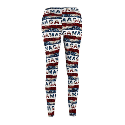 MAGA American Flag Women's Casual Leggings