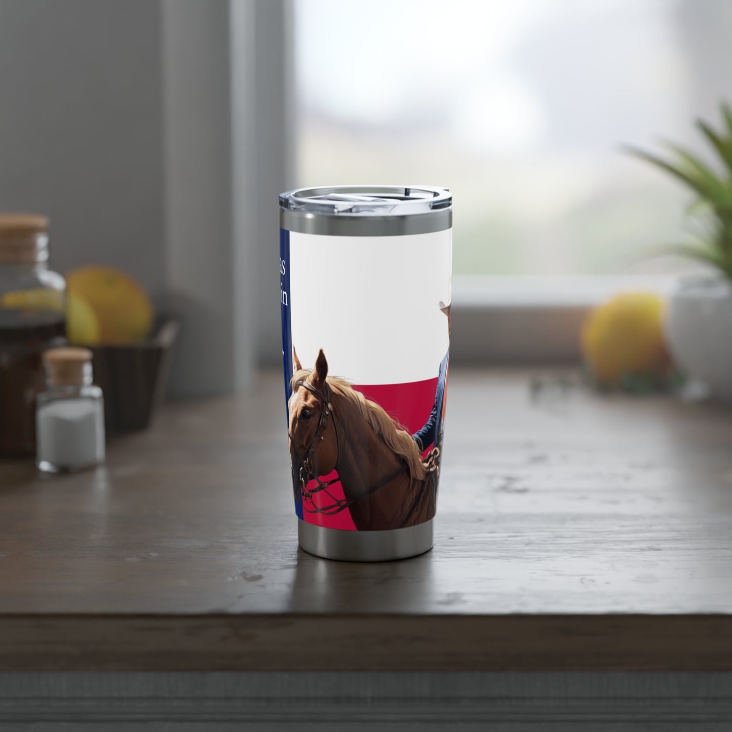 Make Texas Great Again Cowboy Trump Stainless Vagabond 20oz Tumbler