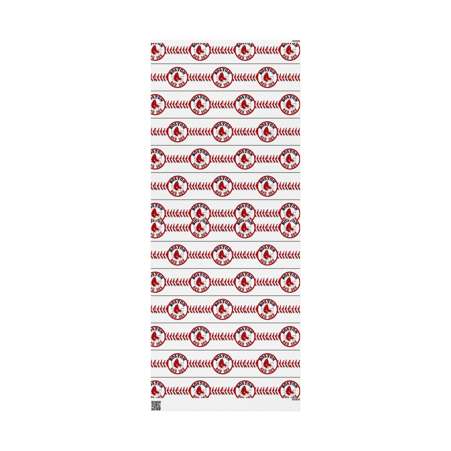 Boston Red Sox Baseball Birthday Gift Wrapping Paper Holiday
