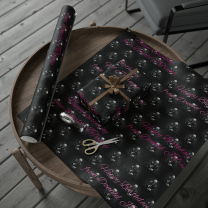 Happy Birthday From Donald J Trump Gift Wrapping Paper (Pink)