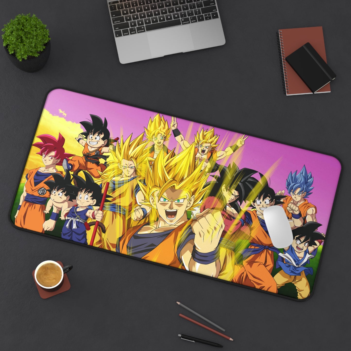 Stages of Goku DBZ High Definition PC PS Video Computer Game Desk Mat