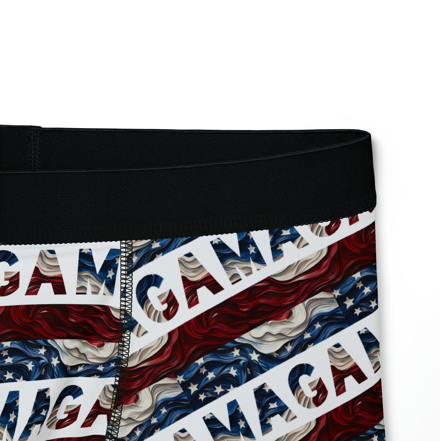 Trump 2024 MAGA Red White and Blue All over Men's Boxer Briefs