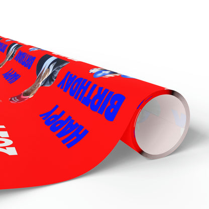 Happy Birthday Trump 2024 Red MAGA Birthday Gift Present Wrapping Paper