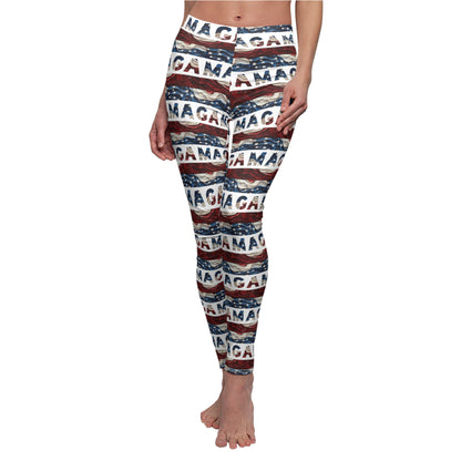 MAGA American Flag Women's Casual Leggings