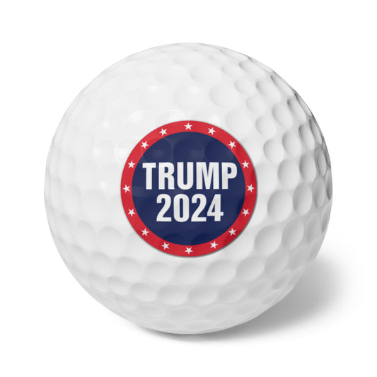 Trump 2024 Blue and Red MAGA High Quality Golf Balls, 6pcs