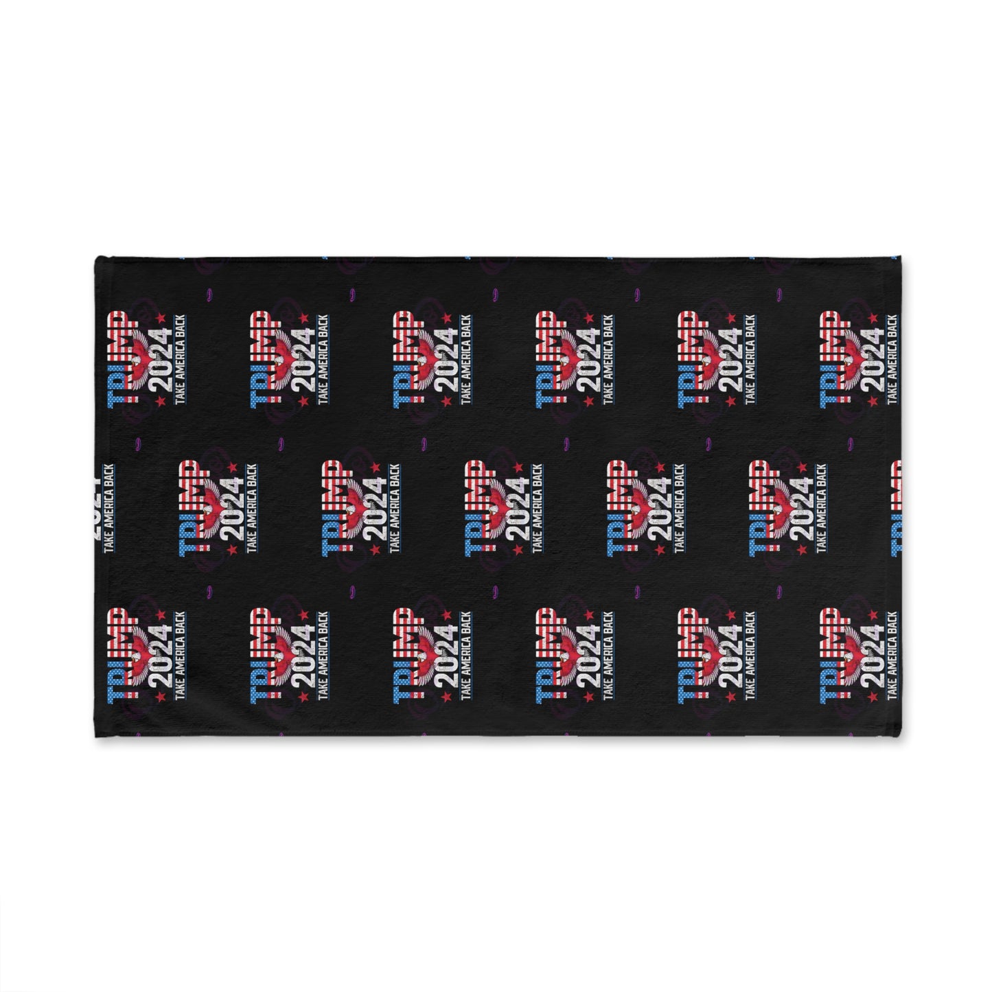 Trump 2024 Take Back America Black Kitchen Bathroom Soft Hand Towel