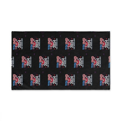 Trump 2024 Take Back America Black Kitchen Bathroom Soft Hand Towel